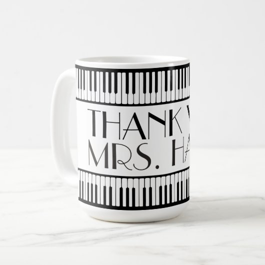 Hartelijk dank, muziekleraar koffiemok (Voorkant links)