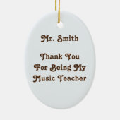 Hartelijk dank, muziekleraar Kokopelli Southwest M Keramisch Ornament (Achterkant)