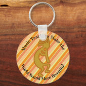 Hartelijk dank, muzieleraar Southwest Kokopelli Sleutelhanger (Voorkant)