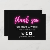 Hartelijk dank, Neon Custom Media Insert (Voorkant / Achterkant)