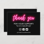 Hartelijk dank, Neon Custom Media Insert (Voorkant / Achterkant)