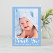 Hartelijk dank, nieuwe aantekening blauwe kaart vo (Staand voorkant)