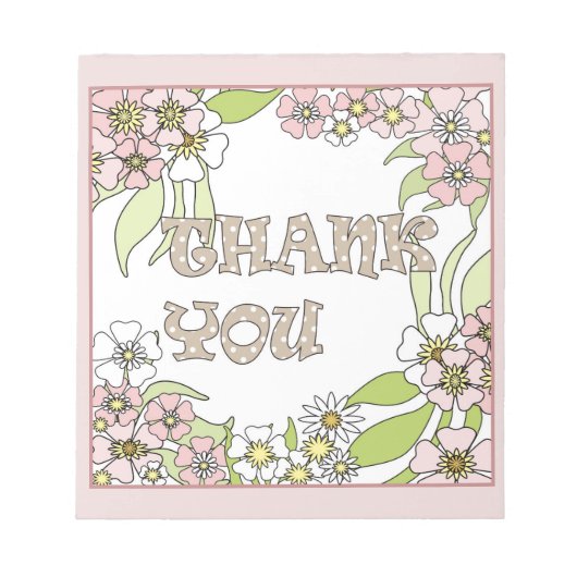 Hartelijk dank notitieblok (Voorkant)