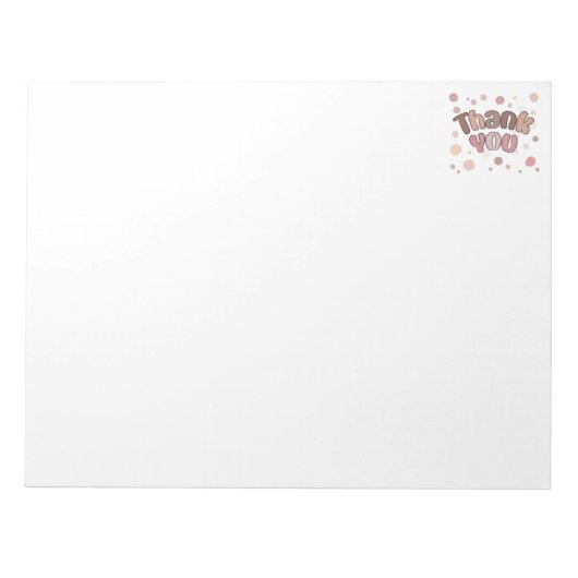 Hartelijk dank notitieblok (Voorkant)