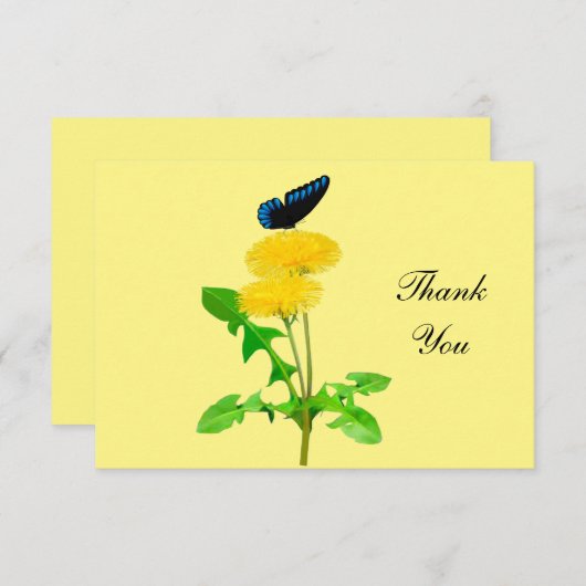 Hartelijk dank notitiekaartje (Voorkant / Achterkant)