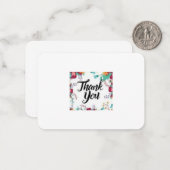 Hartelijk dank notitiekaartje (Voorkant / Achterkant in situ)