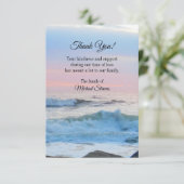 Hartelijk dank - Ocean Waves Bedankkaart (Staand voorkant)