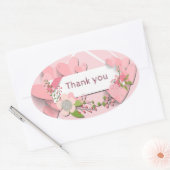 Hartelijk dank ovale sticker (Envelop)
