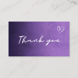 Hartelijk dank, Paarse nacht Cosmic Sky Galaxy Tre Visitekaartje