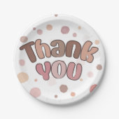 Hartelijk dank papieren bordje (Voorkant)