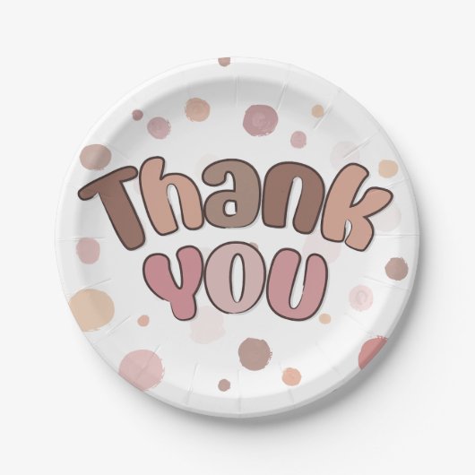 Hartelijk dank papieren bordje (Voorkant)