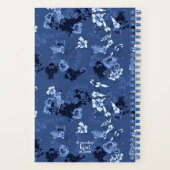 Hartelijk dank, Patroonblauw Notitieboek (Achterkant)