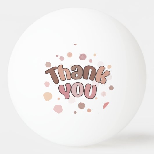 Hartelijk dank pingpongbal (Voorkant)