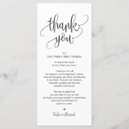 Hartelijk dank. Plaats een instelkaart voor het br Programmakaart