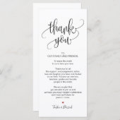 Hartelijk dank. Plaats een instelkaart voor het br Programmakaart (Voorkant / Achterkant)