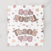 Hartelijk dank plaatskaartje (Buitenkant ongevouwen)