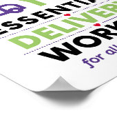 Hartelijk dank, Poster essentiële levering van wer (Hoek)