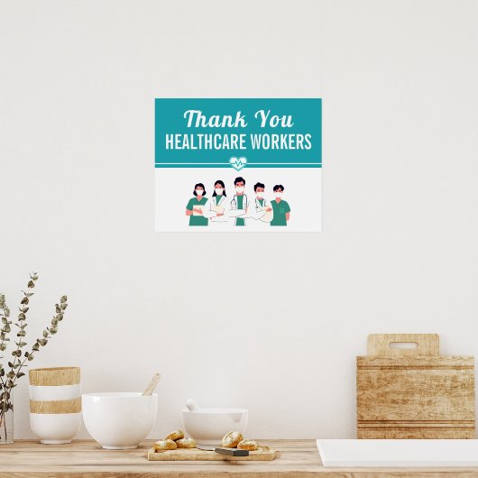 Hartelijk dank, Poster Gezondheidswerkers (Keuken)