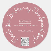 Hartelijk dank QR Code Logo Klassiek