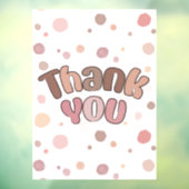Hartelijk dank raamsticker (Vel 3)