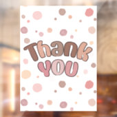 Hartelijk dank raamsticker (Vel 2)