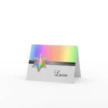 Hartelijk dank, Rainbow Black Ribbon Silver Star