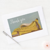 Hartelijk dank rechthoekige sticker (Envelop)