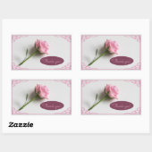 Hartelijk dank rechthoekige sticker (Vel)