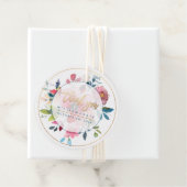 Hartelijk dank, Red Ombre Rozen Bedankjes Labels (In situ)