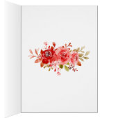 Hartelijk dank: Red Rose Pink Peony Floral Lijst K (Binnen (Rechts))