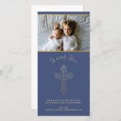 Hartelijk dank - Religieus (baptisme, enz.) Bedankkaart (Voorkant / Achterkant)