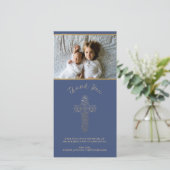 Hartelijk dank - Religieus (baptisme, enz.) Bedankkaart (Staand voorkant)