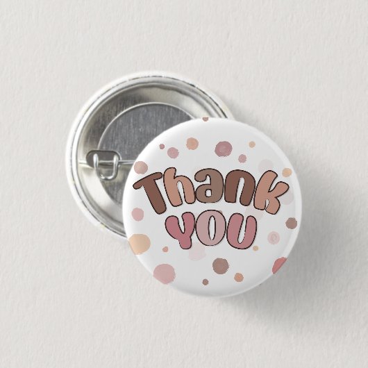Hartelijk dank ronde button 3,2 cm (Voorkant /achterkant)