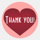 Hartelijk dank ronde sticker (Voorkant)