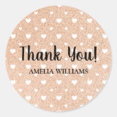 Hartelijk dank ronde sticker (Voorkant)