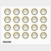Hartelijk dank ronde sticker (Vel)