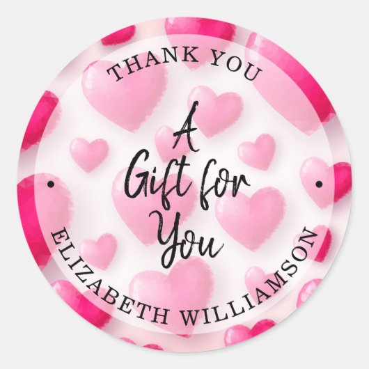 Hartelijk dank ronde sticker (Voorkant)