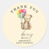 Hartelijk dank ronde sticker (Voorkant)