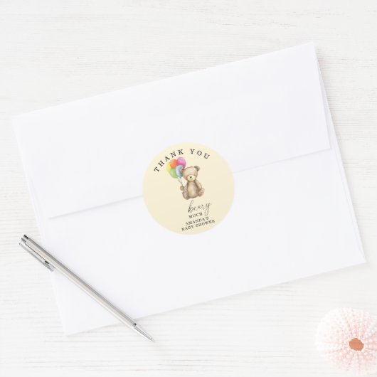 Hartelijk dank ronde sticker (Envelop)