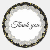 Hartelijk dank ronde sticker (Voorkant)