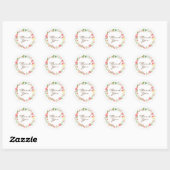 Hartelijk dank ronde sticker (Vel)