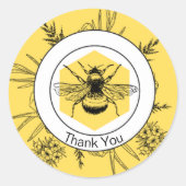 Hartelijk dank ronde sticker (Voorkant)