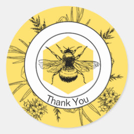 Hartelijk dank ronde sticker