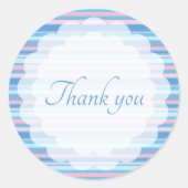 Hartelijk dank ronde sticker (Voorkant)