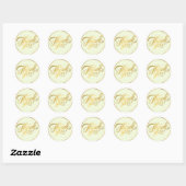 Hartelijk dank ronde sticker (Vel)