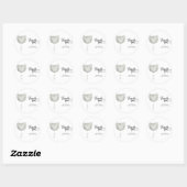 Hartelijk dank ronde sticker (Vel)