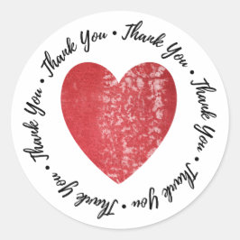 Hartelijk dank. ronde sticker