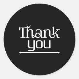 Hartelijk dank ronde sticker