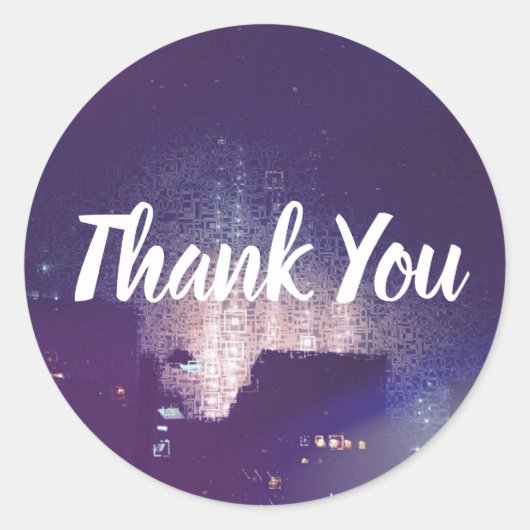 Hartelijk dank ronde sticker (Voorkant)