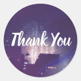 Hartelijk dank ronde sticker